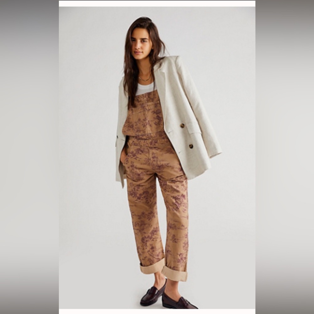 LIKE NEW - We the Free Ziggy Harmony Overalls in Desert Combo Size XS